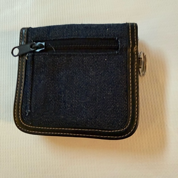 Cute Unique Stylish Denim Wallet w Key Ring - Picture 5 of 5
